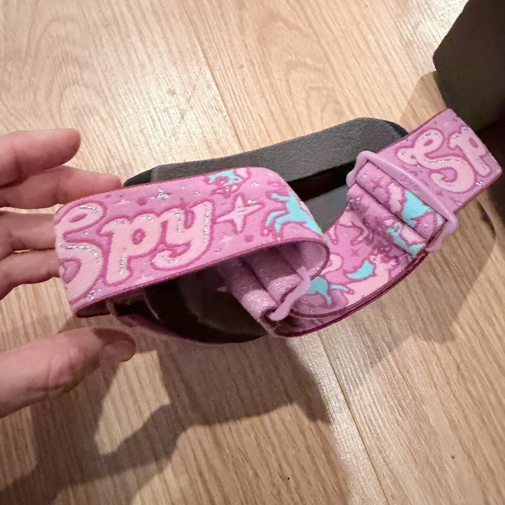 SPY Pink and Gray Ski Goggles